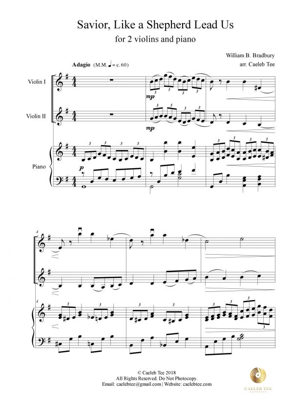 Savior, Like a Shepherd Lead Us (arr.)