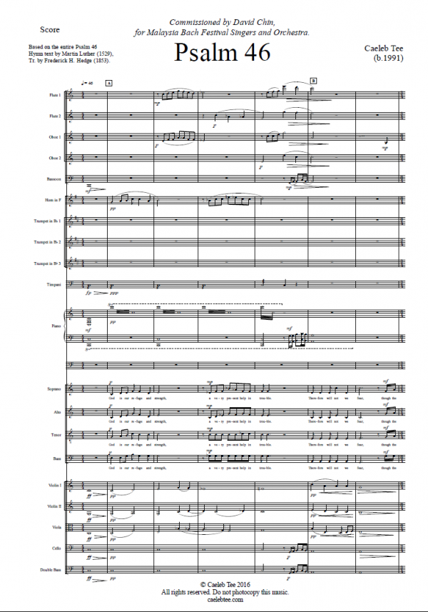 Psalm 46 - for choir and orchestra
