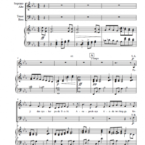Sejahtera Malaysia (arr.) - for choir and piano reduction