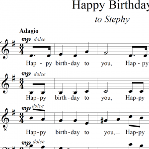 Happy Birthday (arr.) - for SATB a cappella