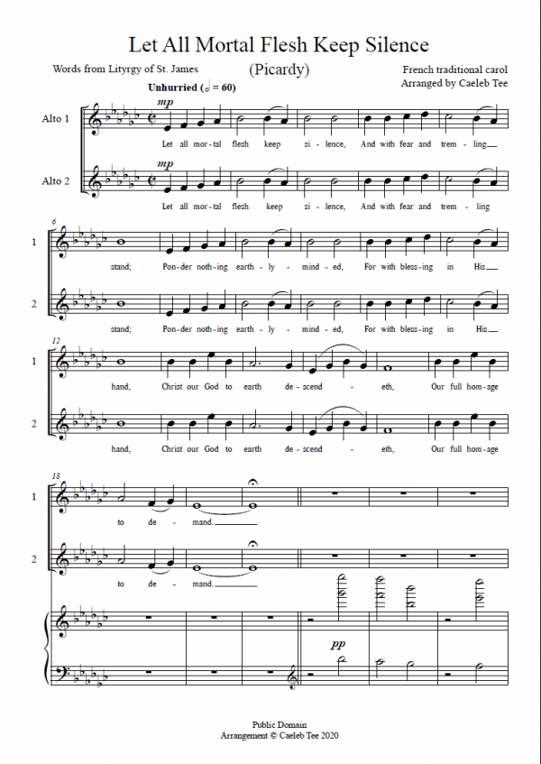 Let All Mortal Flesh Keep Silence (arr.)