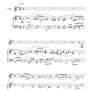 An Evening Prayer (arr.) for violin and piano