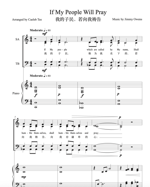 If My People Will Pray 我的子民，若向我祷告 (choir)